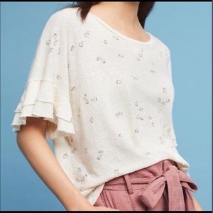 NWT Anthropologie T. LA Top w/ Bell Sleeve Size XL